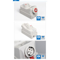 Saipwell CEE/IEC Socket con interruptores e interrupción mecánica IP67 Socket industrial 400-450V 32A 4P